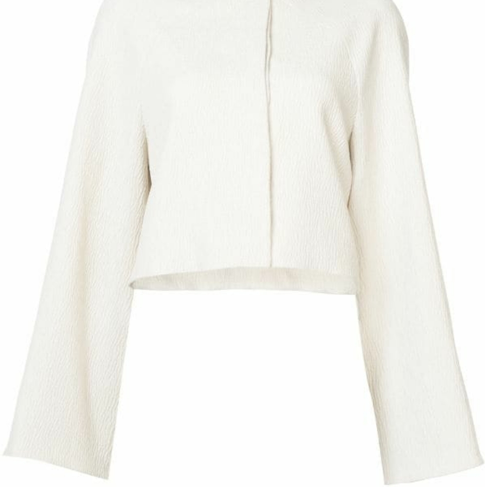 Rosetta Getty Crop Chenille Jacket Sz 2 - Picture 4 of 6